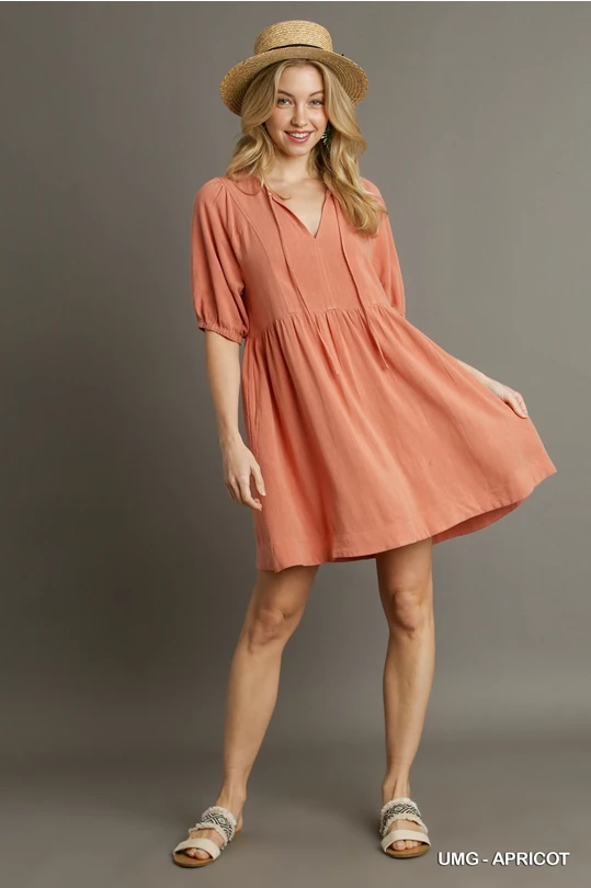 The Kelly Apricot Dress