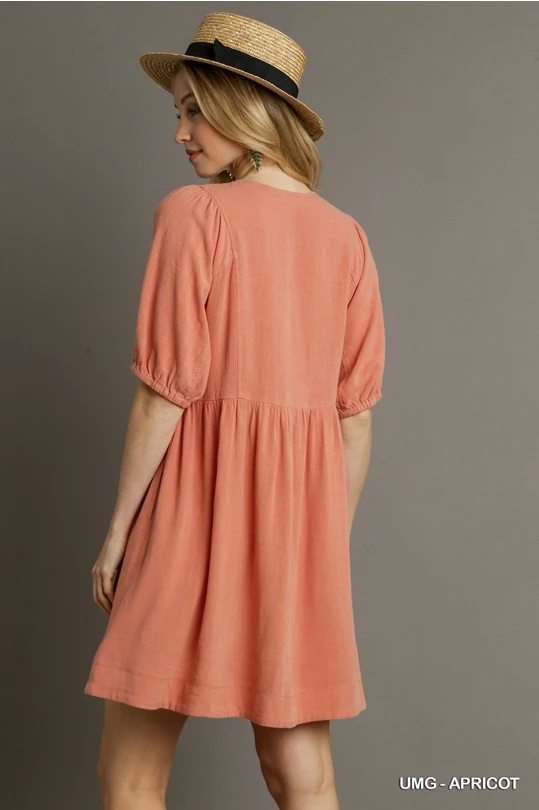 The Kelly Apricot Dress