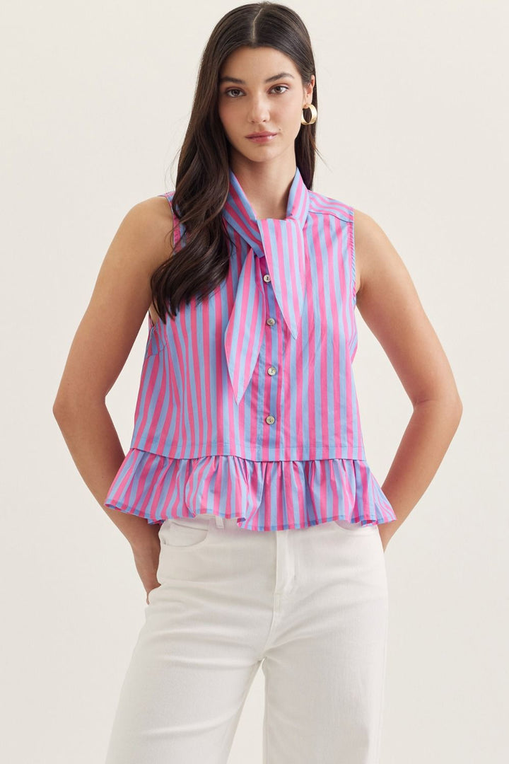 Candy Stripe Charm Top