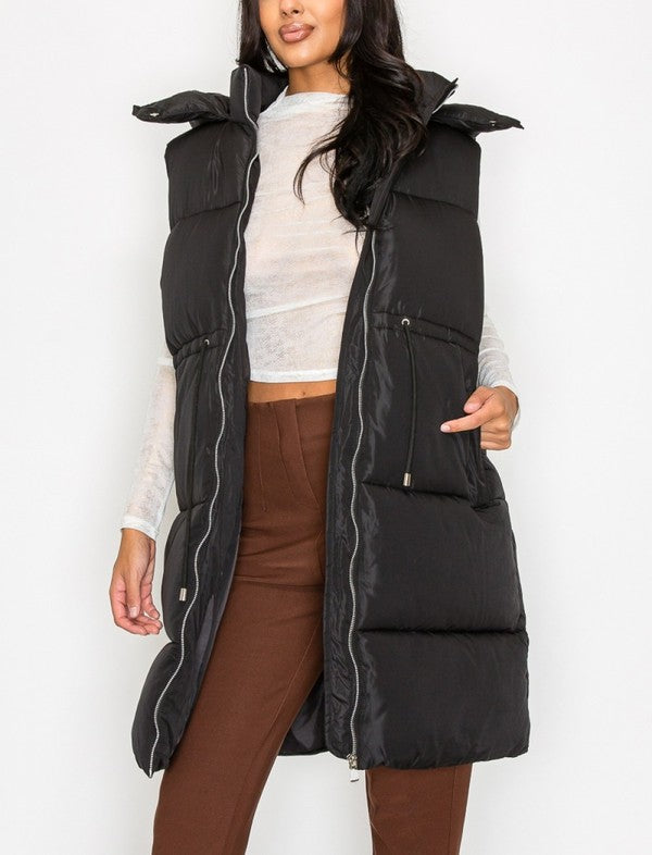 Long Line Puffer Vest