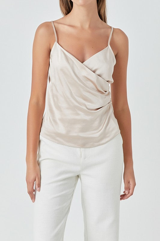 The Wrap Satin Camisole