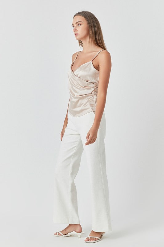 The Wrap Satin Camisole