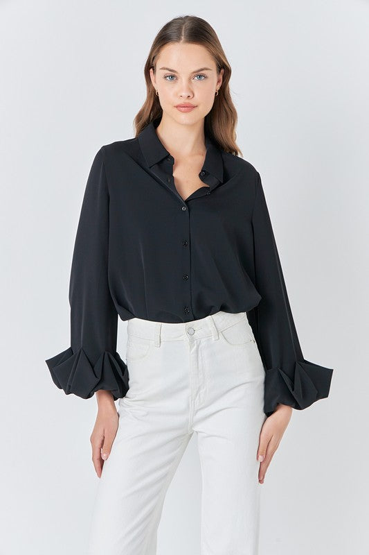 The Bubble Accent Blouse