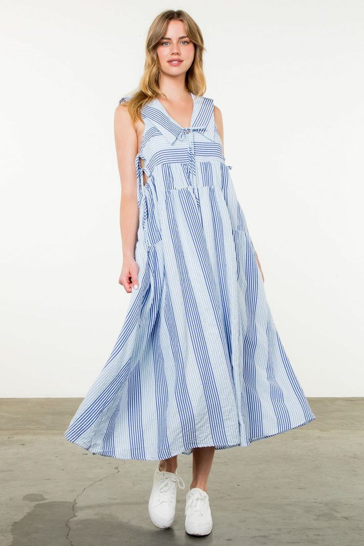 THML Striped Maxi Dress