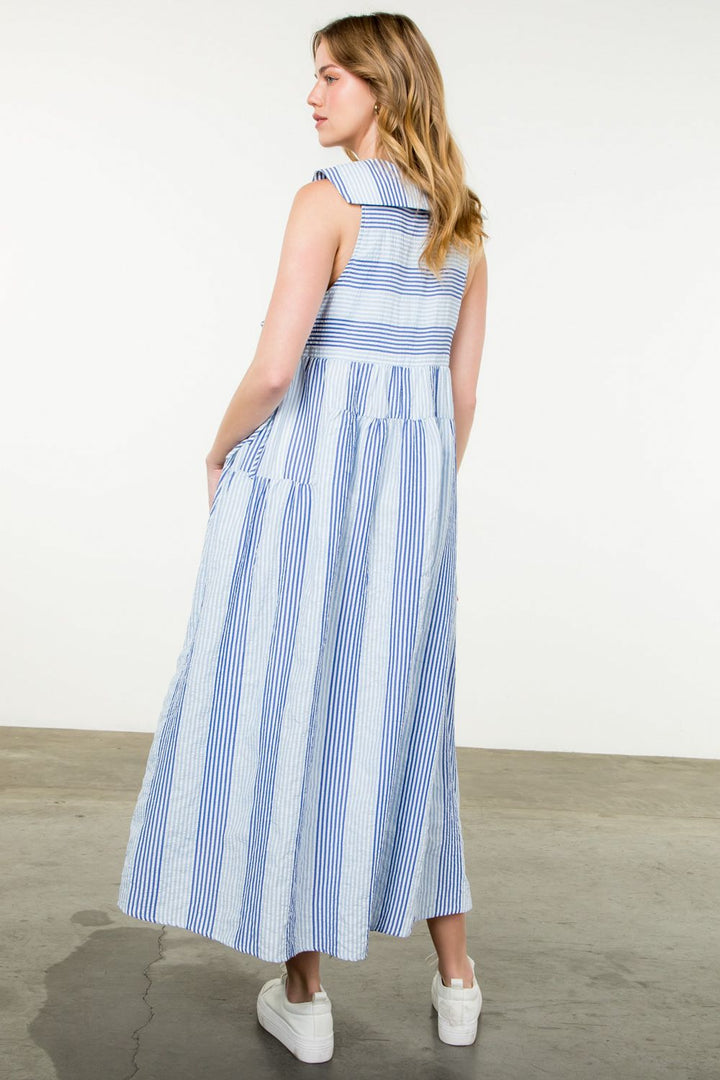 THML Striped Maxi Dress