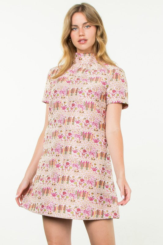 THML Pops of Floral Dress