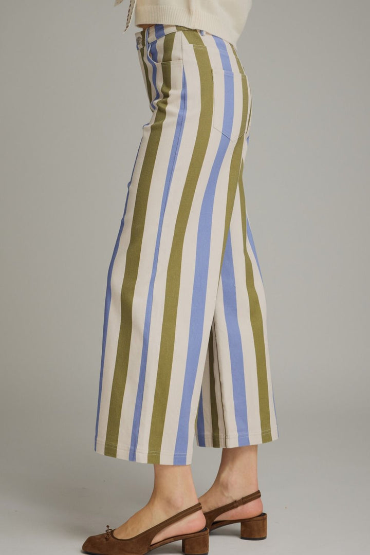The Olive Stripe pant