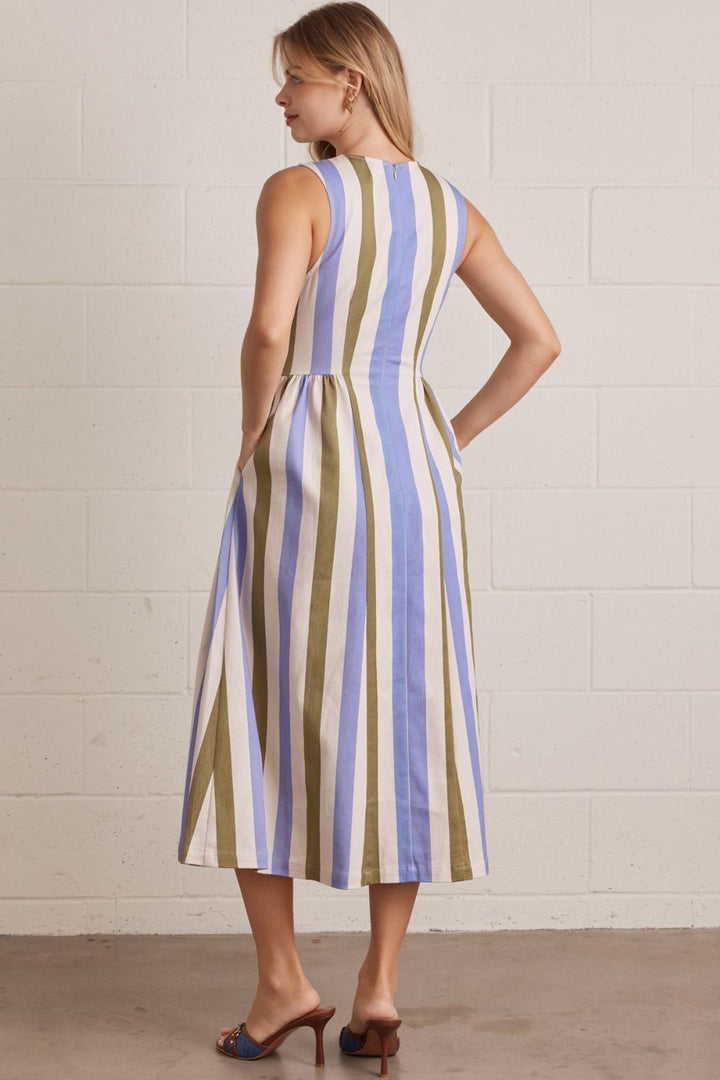 The Olive Stripe Dress