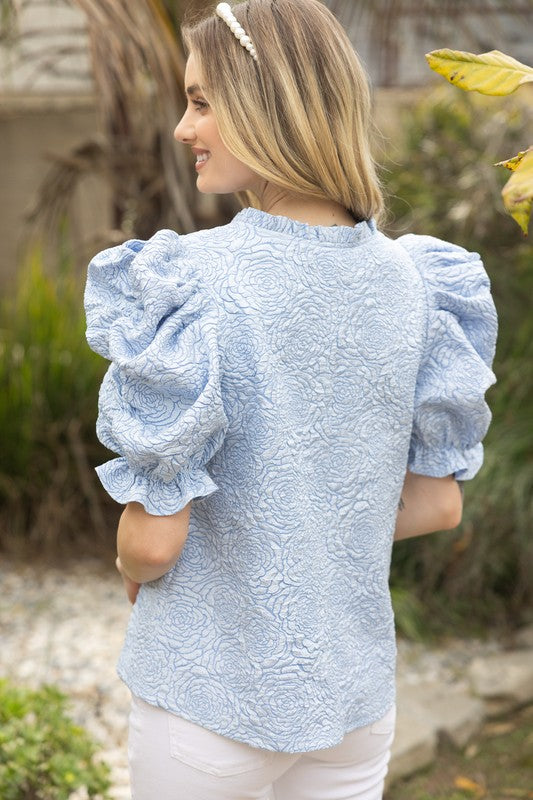 The Floral Jacquard Top