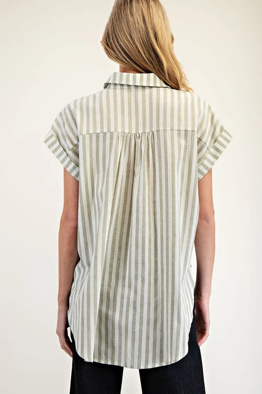 Summer Sage Button Up