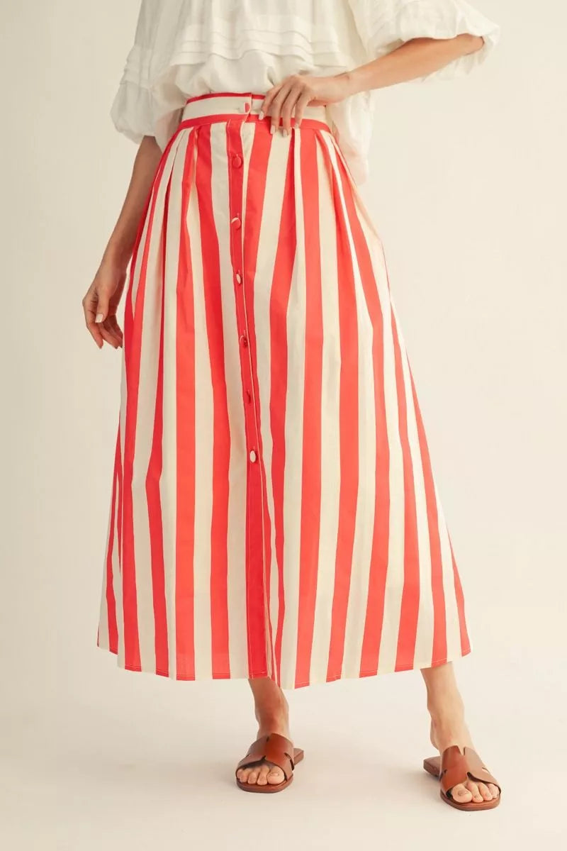 The Summer Stripe maxi Skirt