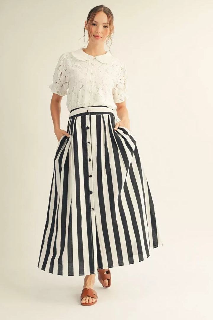 The Summer Stripe maxi Skirt