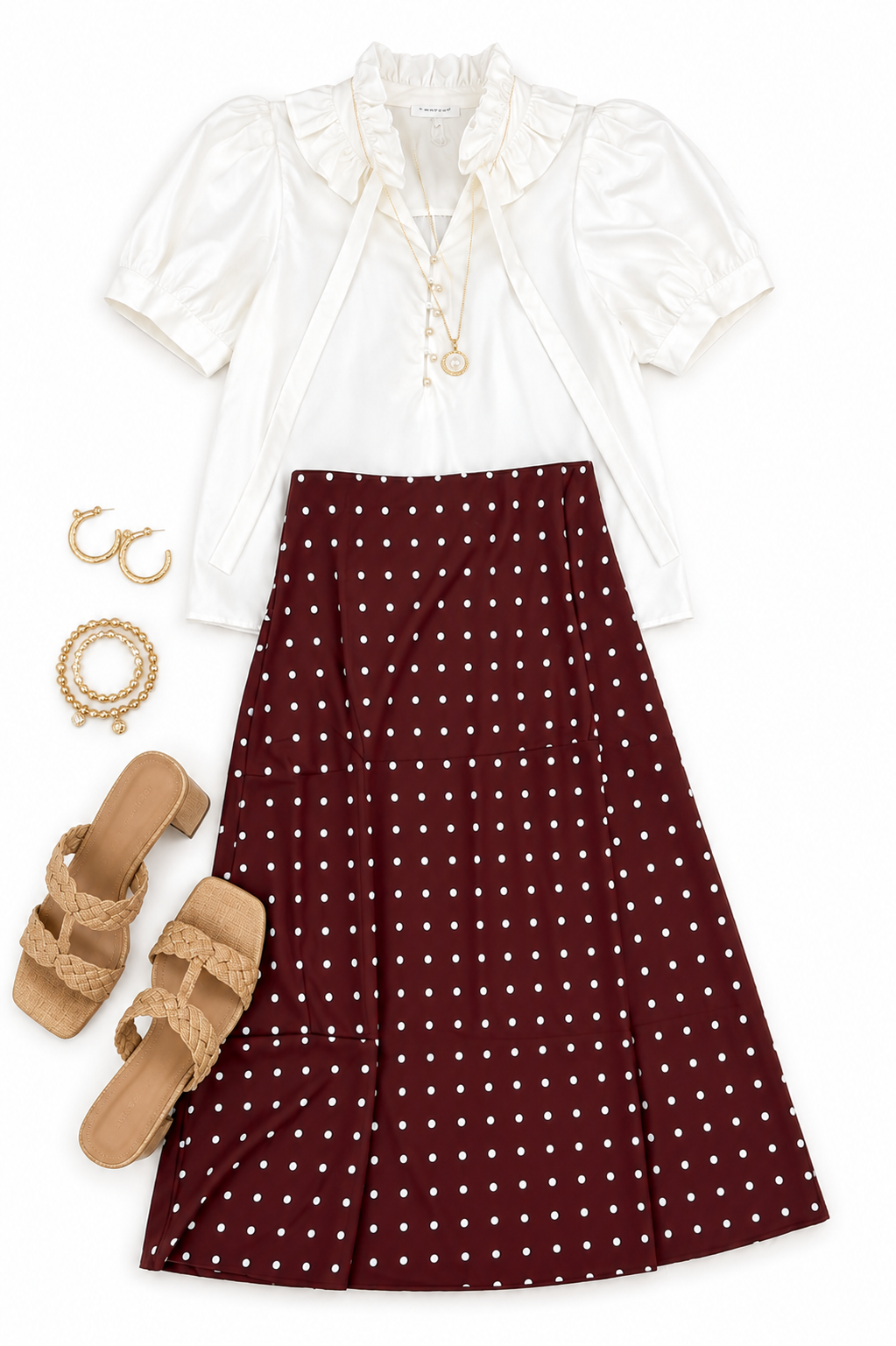 The Plum Polkadot Skirt