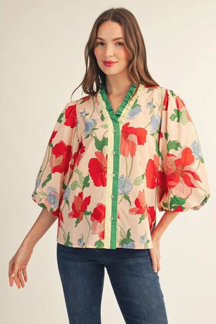 The Poppy Garden Blouse