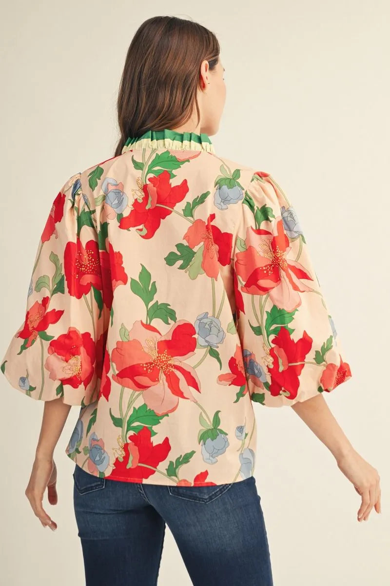 The Poppy Garden Blouse