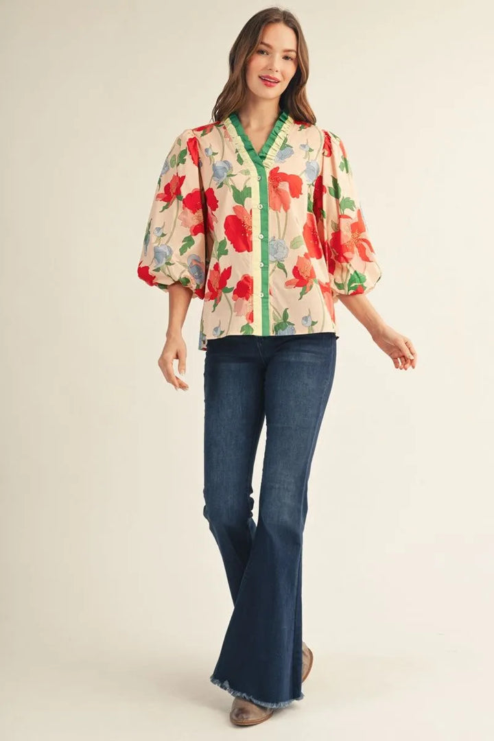 The Poppy Garden Blouse