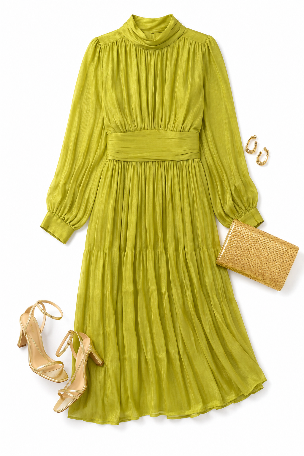 The Lime Luxe Midi Dress