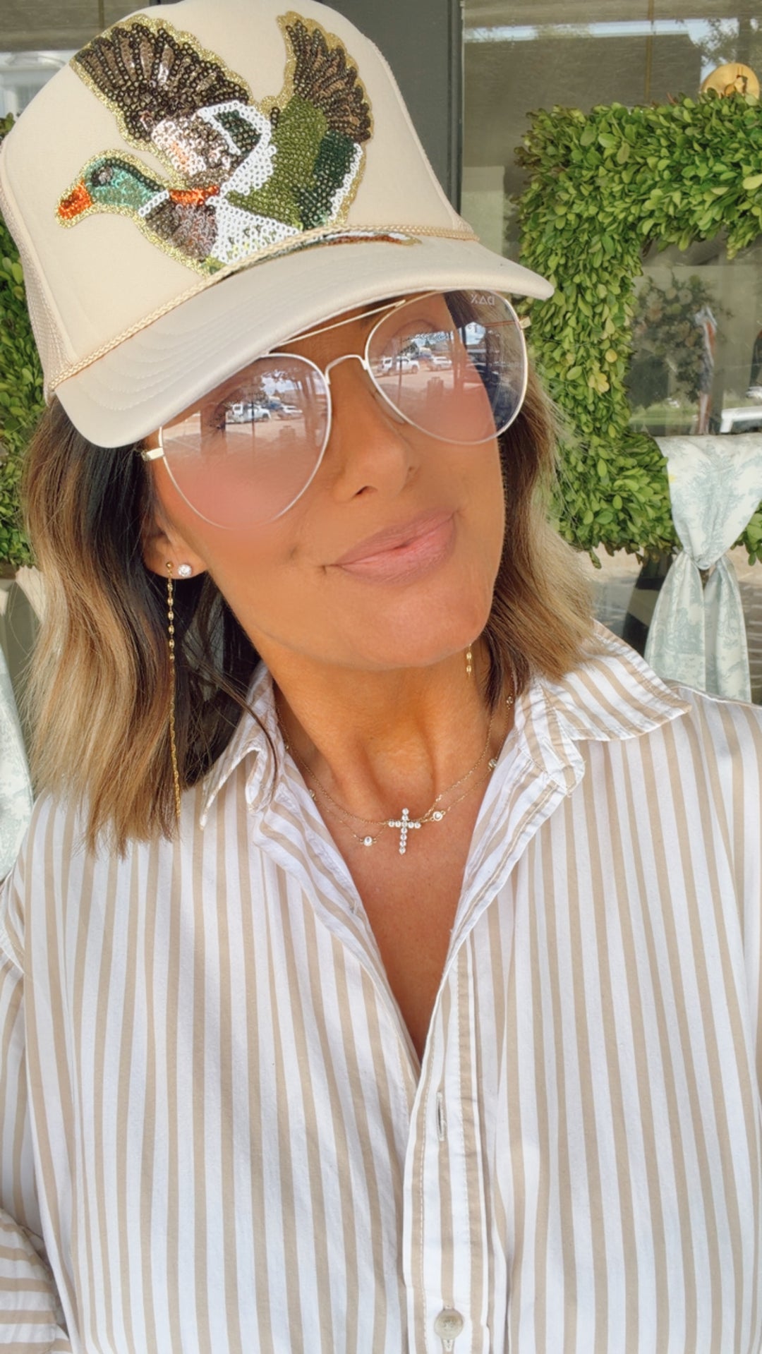 Mallard Sequin Trucker Hat