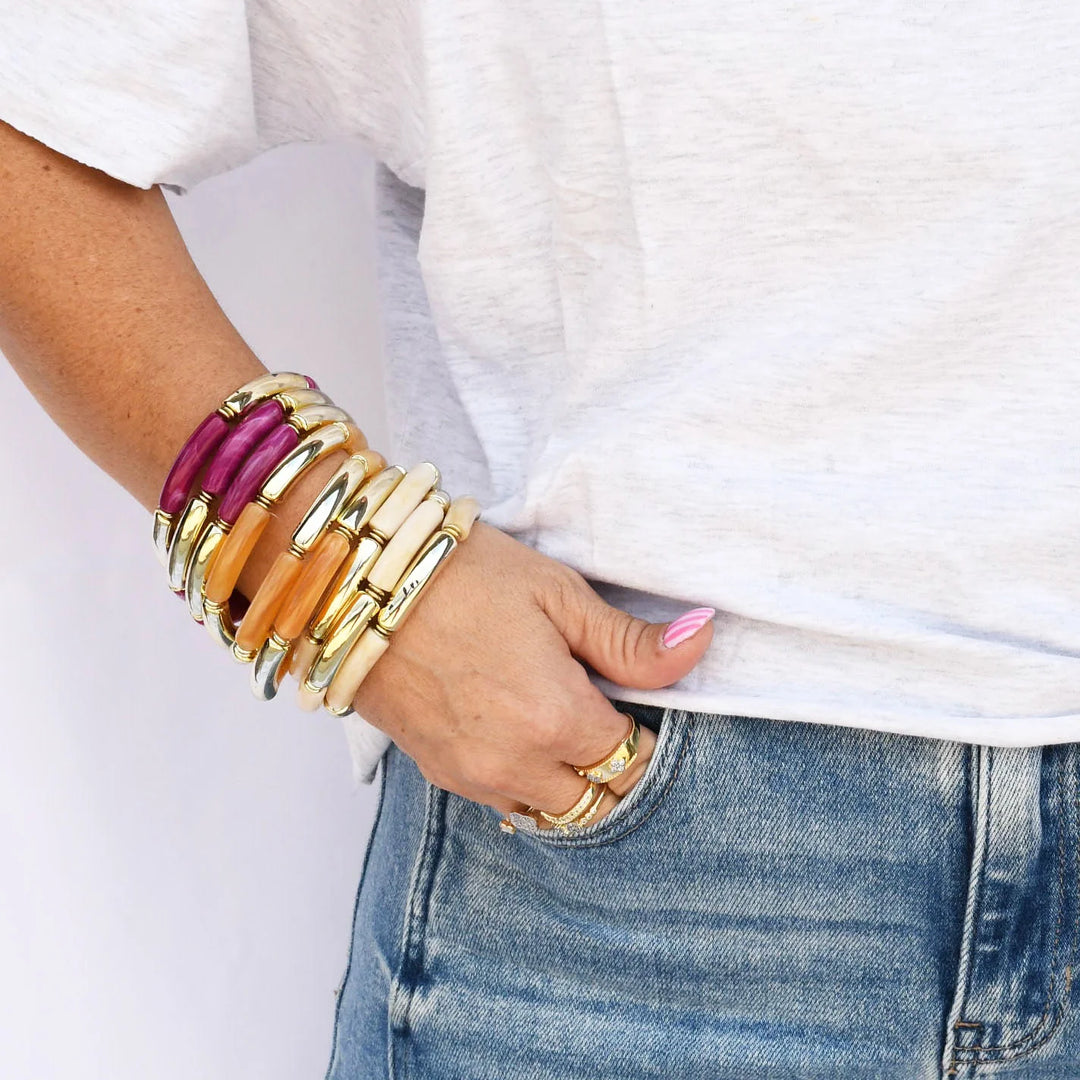 Live a Little Skinny Stretch Bracelet Set