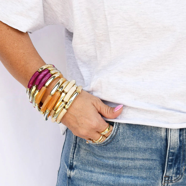 Live a Little Skinny Stretch Bracelet Set