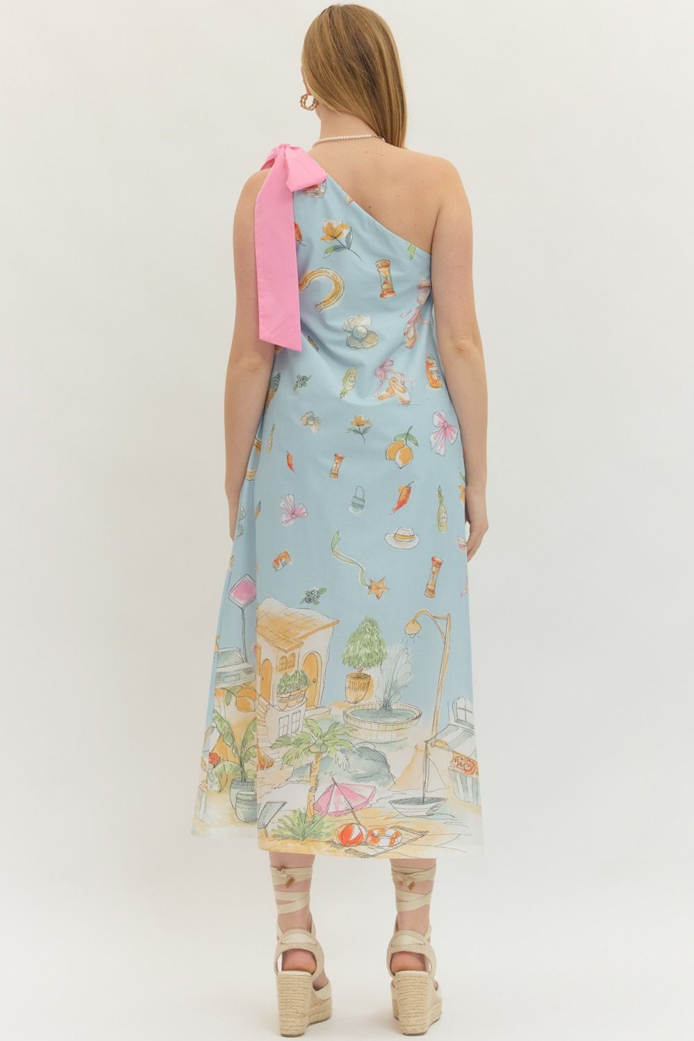 Postcard From the Riviera Dress