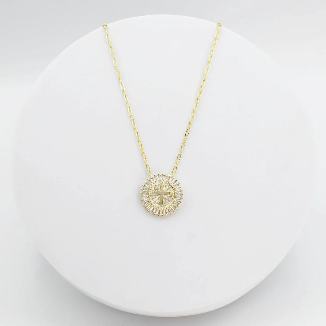 Grace Cross Gold Necklace