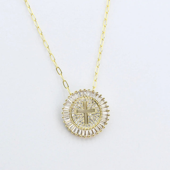 Grace Cross Gold Necklace