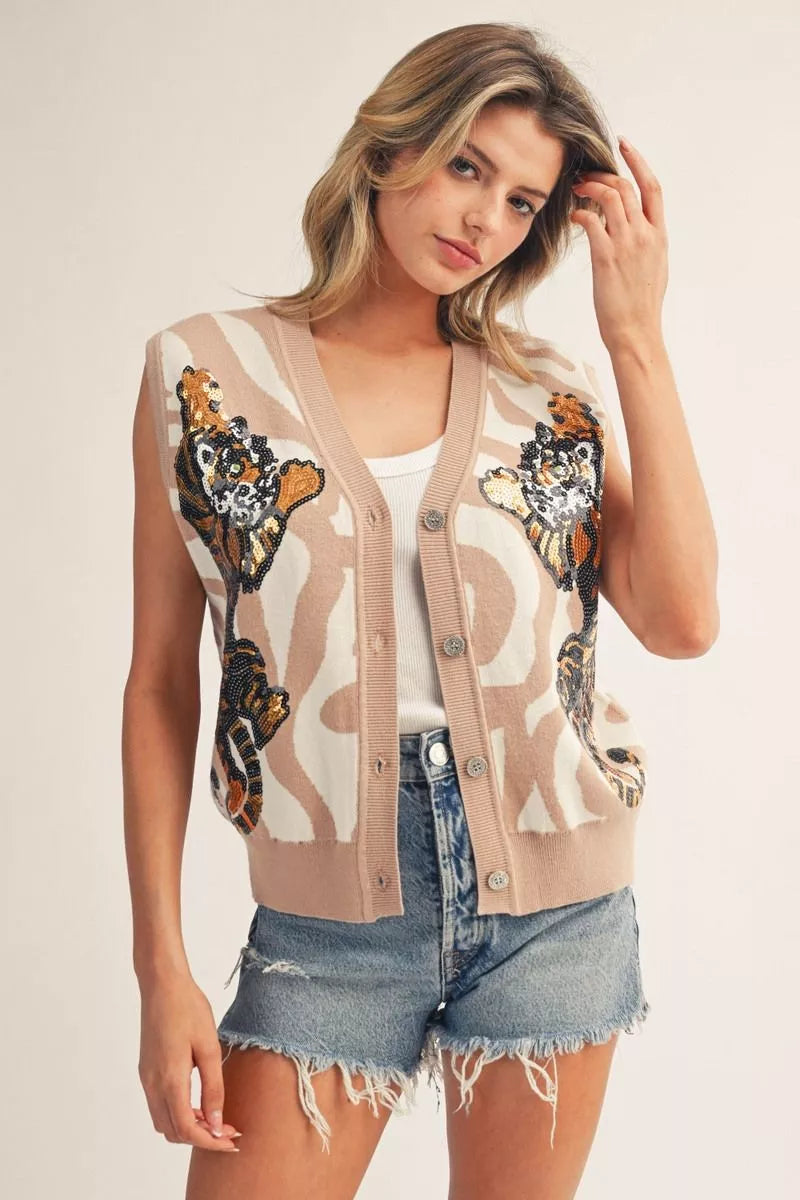 The Fierce & Fabulous Tiger Cardigan