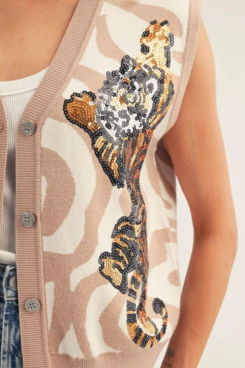 The Fierce & Fabulous Tiger Cardigan