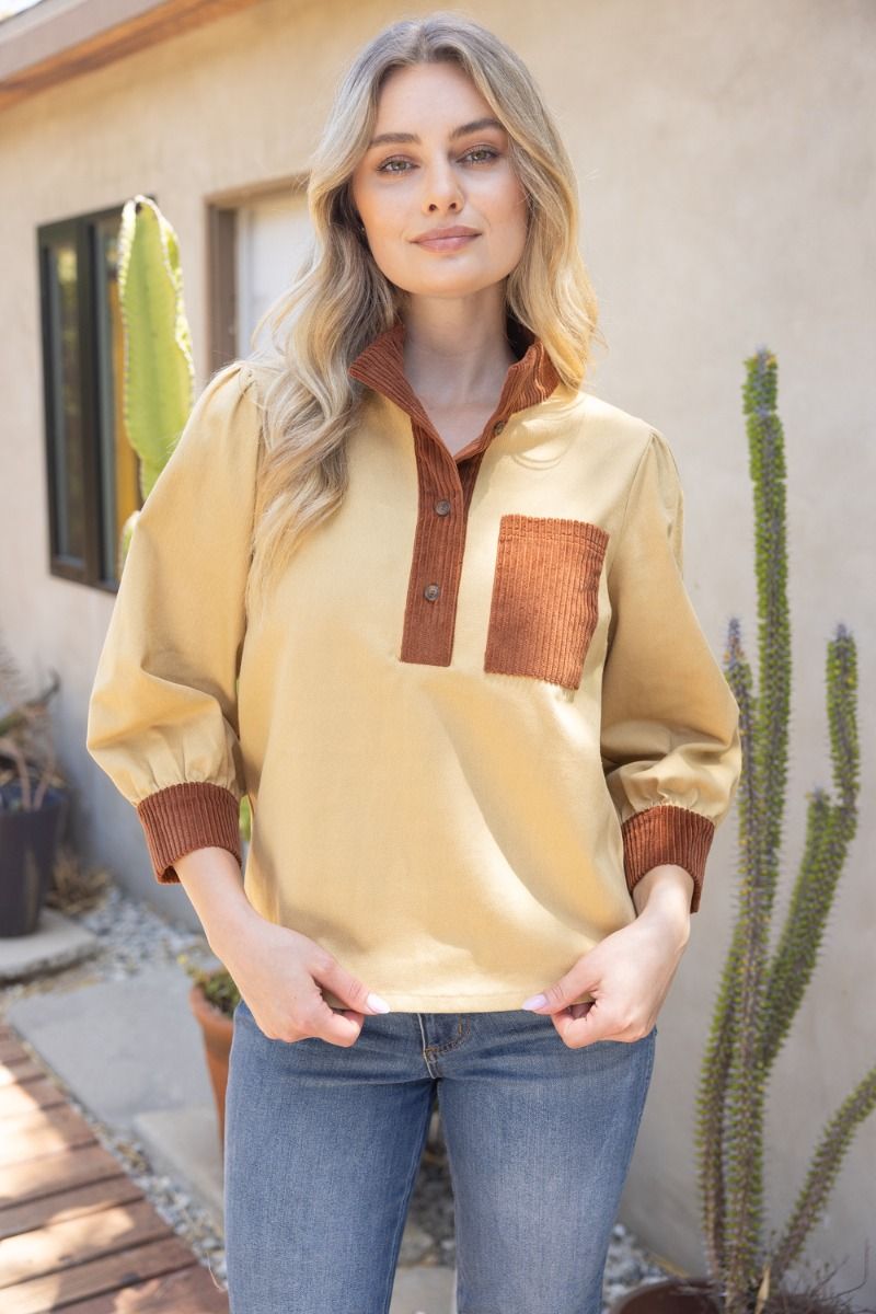 The Fireside Contrast Top