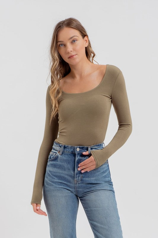 The Scoop Neck Bodysuit