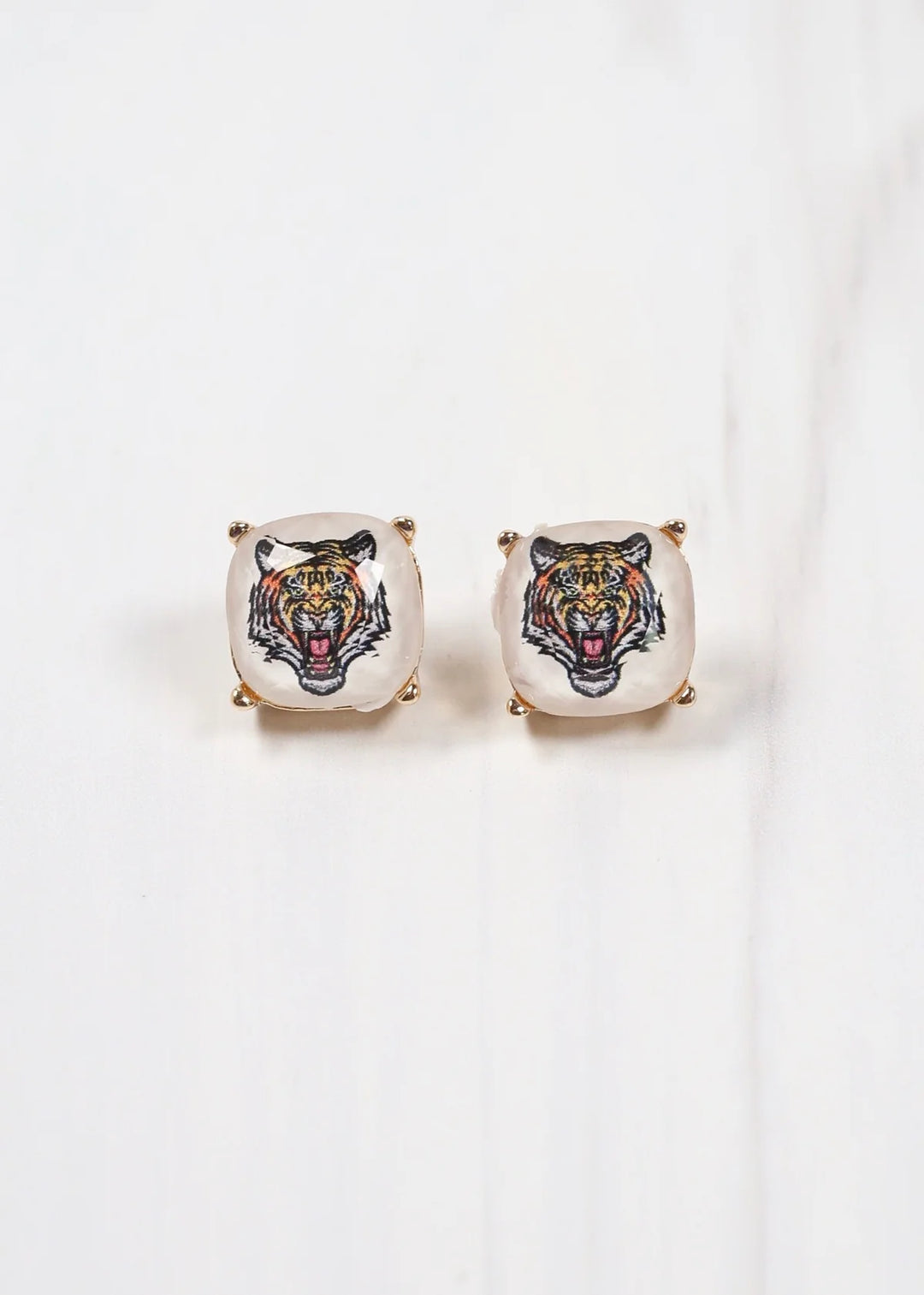 Tiger Stud Earring