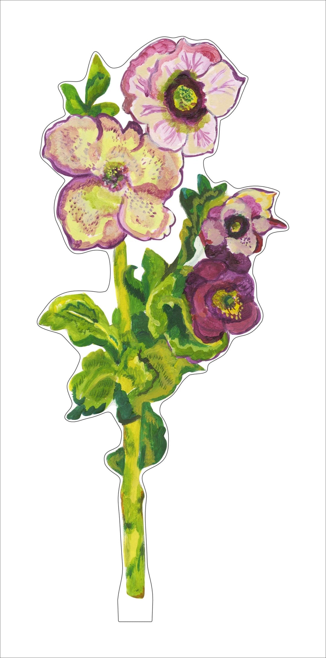 Hellebore Flower Acrylic Floral/LG (Stand Sold Separately)
