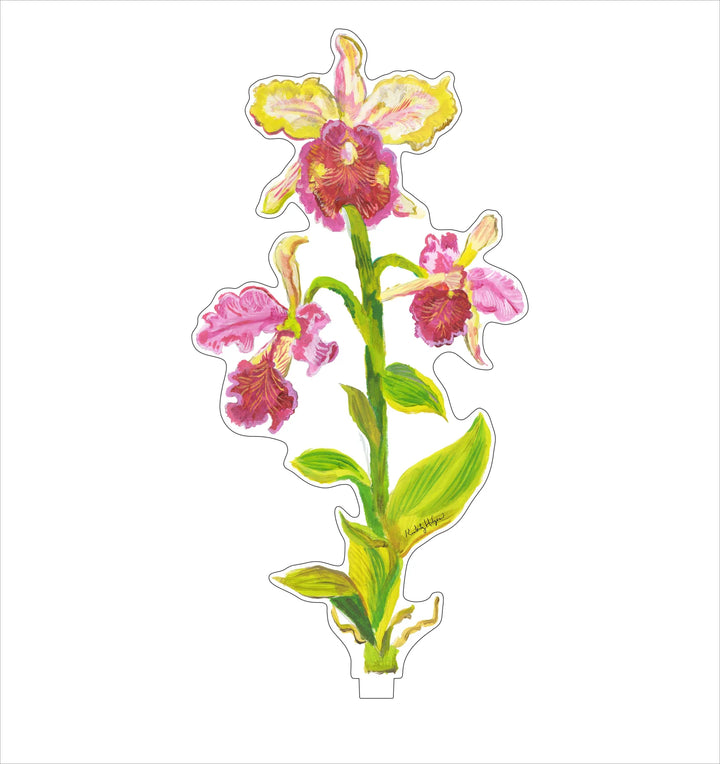 Cattleya Orchid Acrylic Floral/SM (Stand Sold Separately)