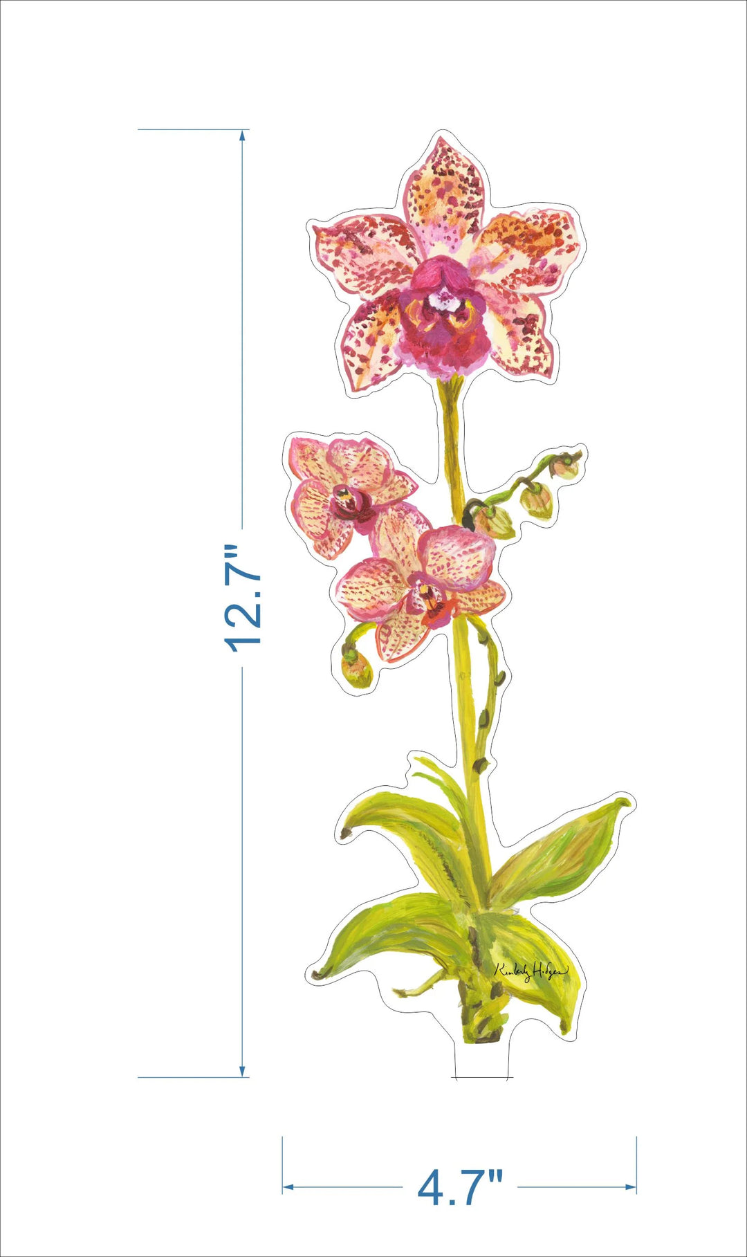 Leopard Orchid Acrylic Floral/Stand Sold Separately