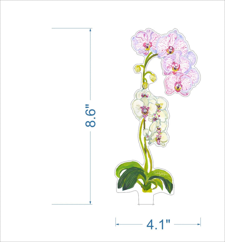 Pink Stripe Orchid Acrylic Floral/Stand Sold Separately
