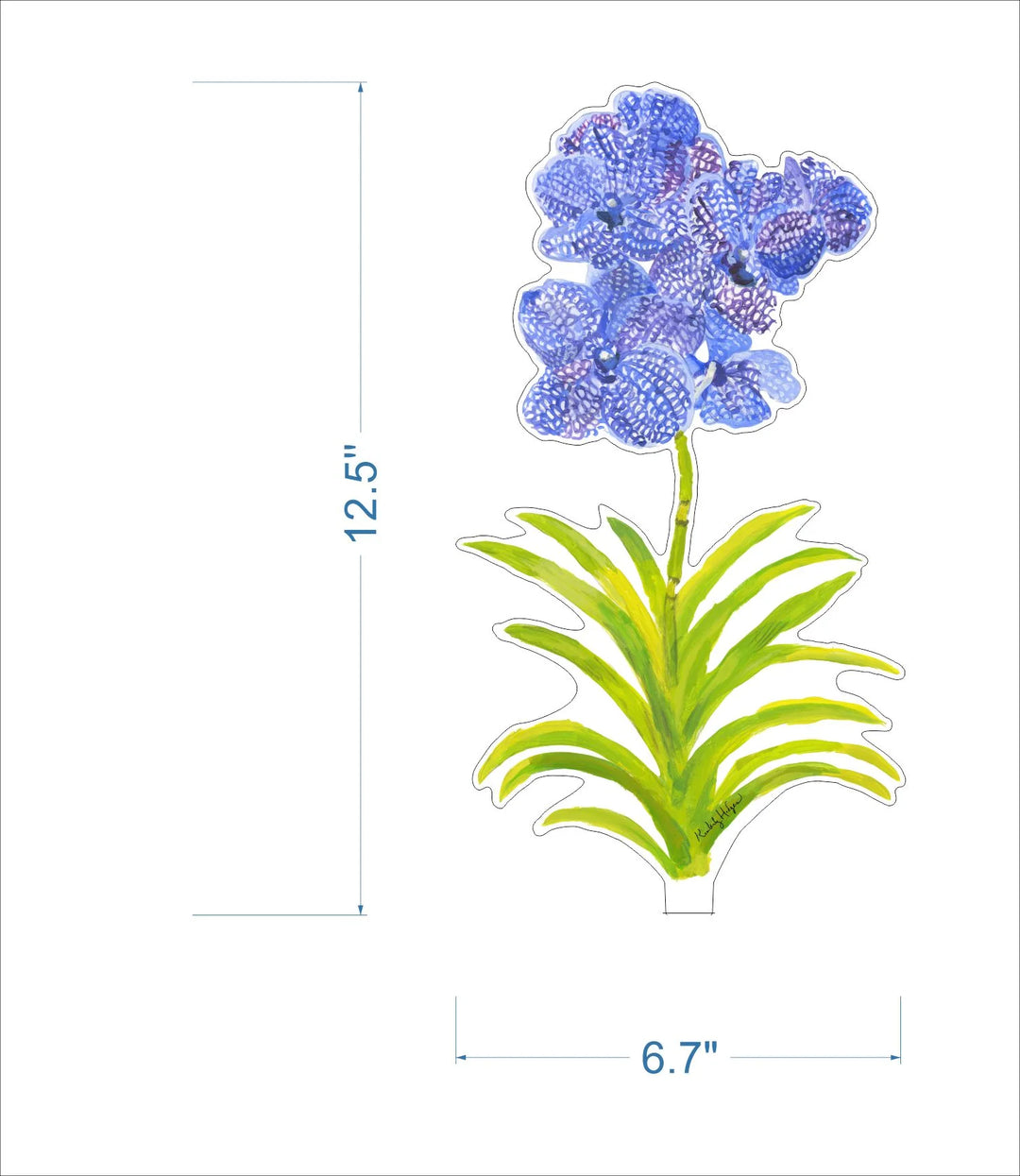 Vanda Orchid Acrylic Floral/Stand Sold Separately