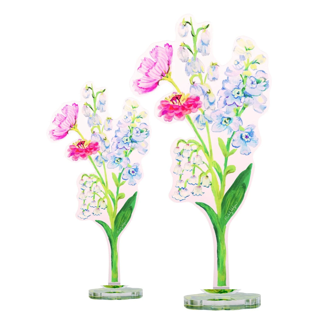 Delphine Flower Acrylic Floral/Stand Sold Separately