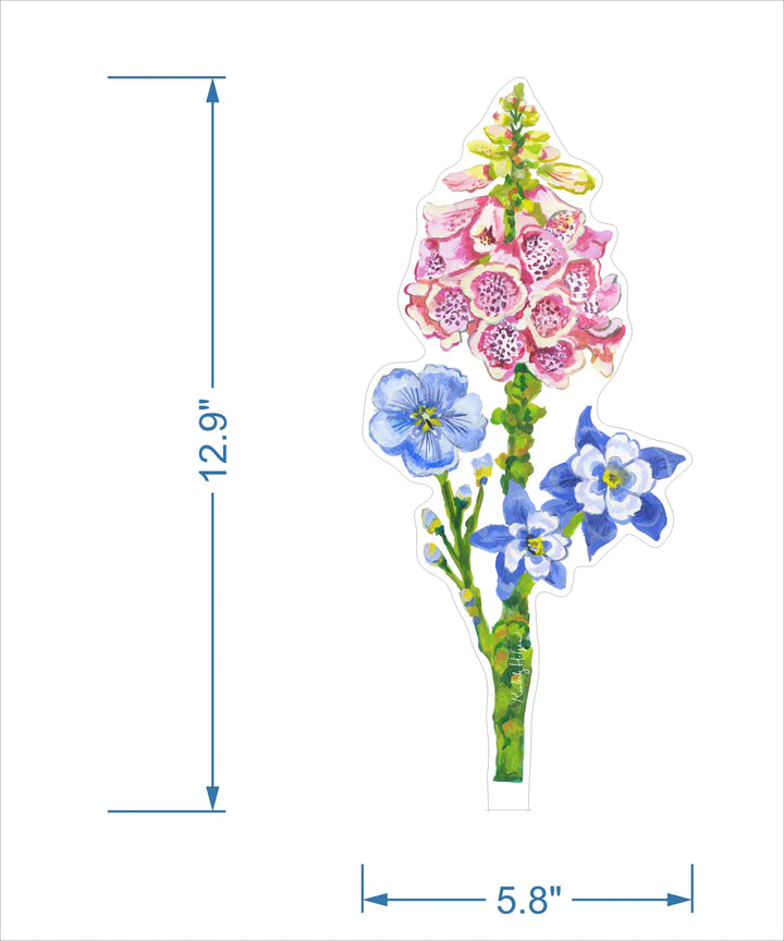 Foxglove Flower Acrylic Floral/Stand Sold Seperate