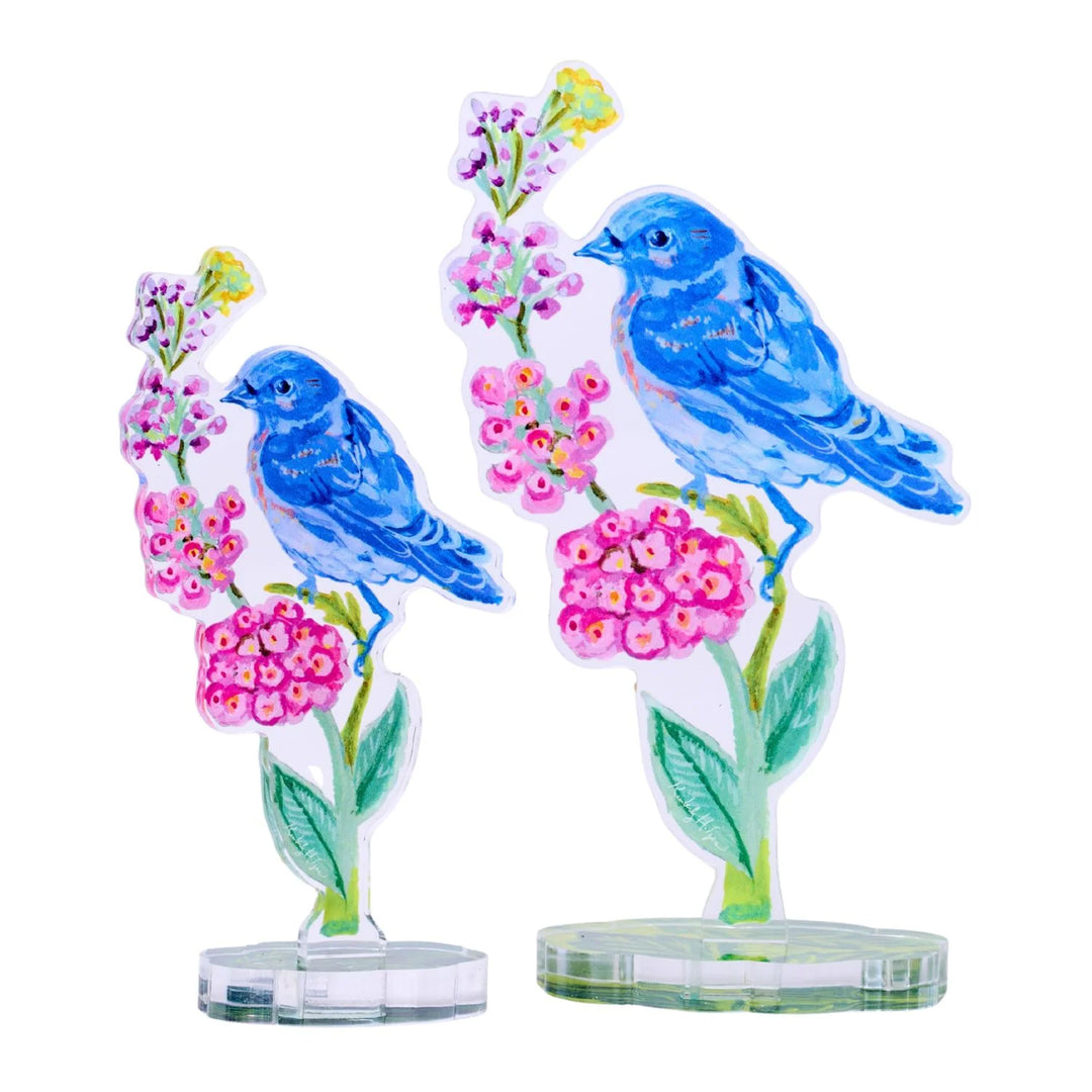 Bluebird of Happiness Acrylic Floral/stand sold Separately