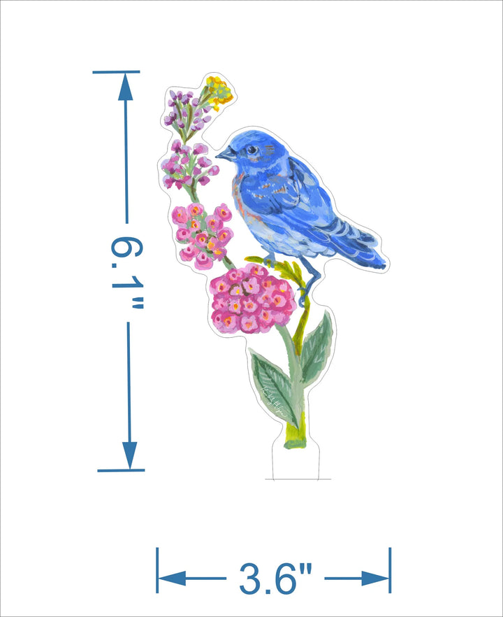 Bluebird of Happiness Acrylic Floral/stand sold Separately