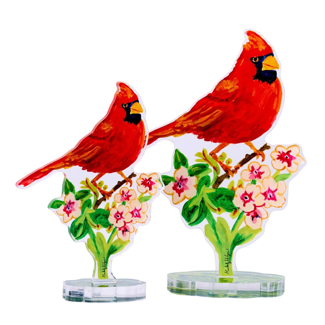 Spring Cardinal Acrylic Floral/Stand Sold Separately