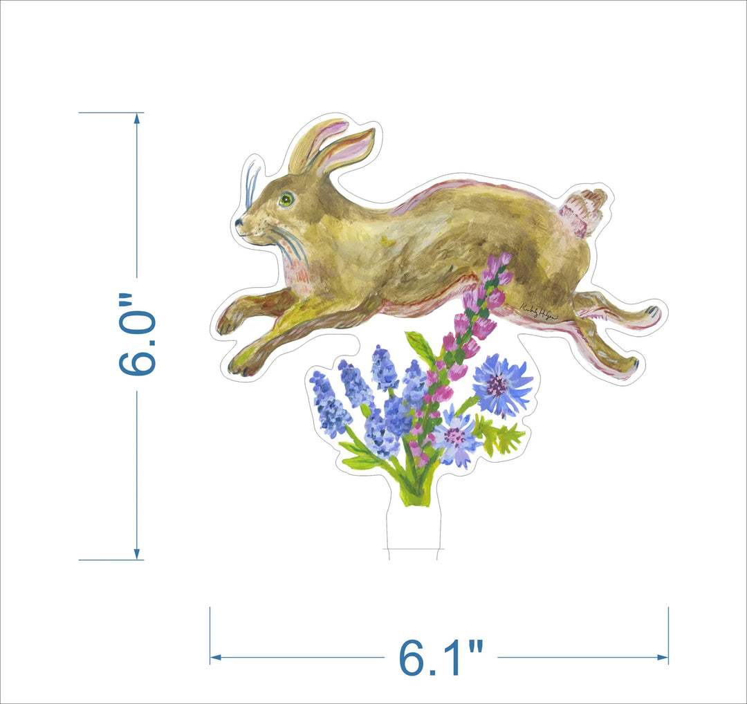 Running Rabbit Acrylic Floral/Stand Sold Separately