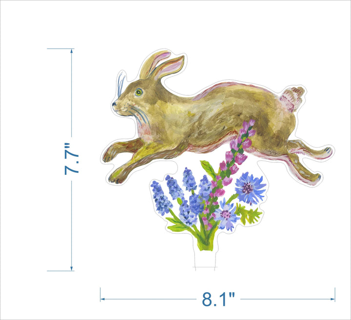 Running Rabbit Acrylic Floral/Stand Sold Separately