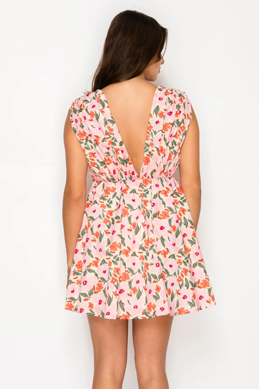 Saffron Bloom Mini Dress