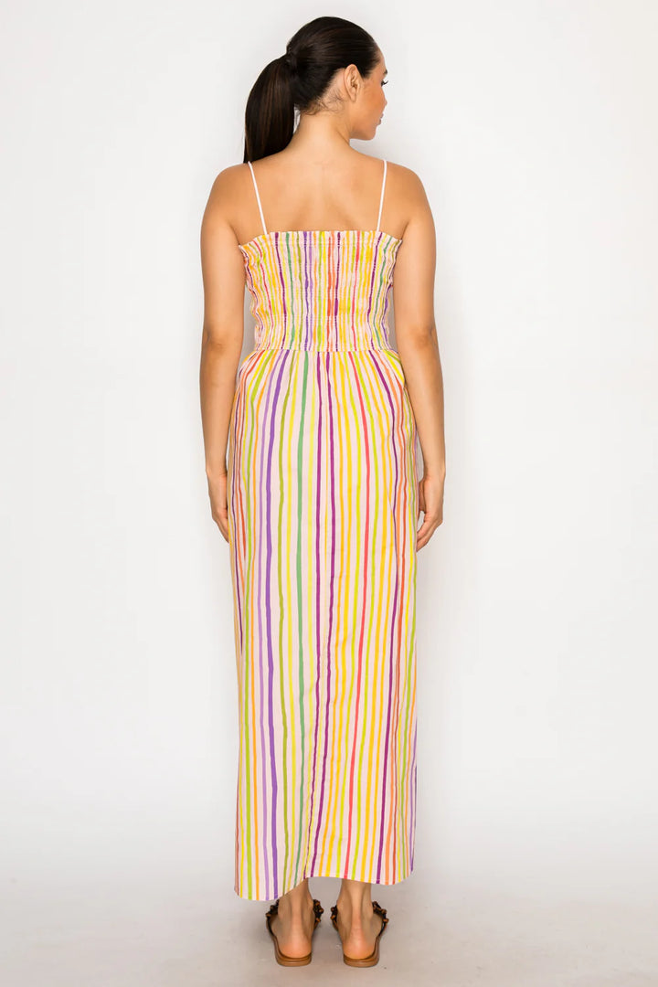 Paralia Stripes Midi Dress