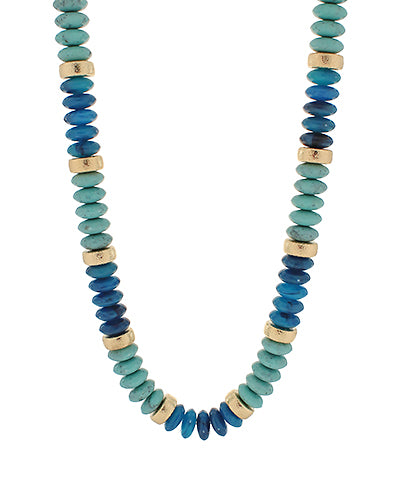 Rondelle & Metal Beads Necklace