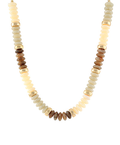 Ronda & Metal Beads Necklace