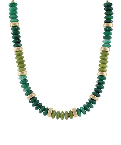 Ronda & Metal Beads Necklace