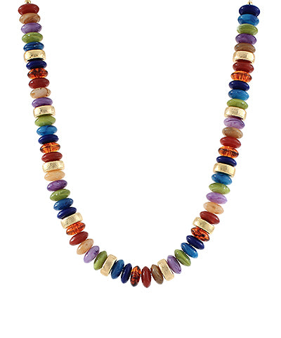 Ronda & Metal Beads Necklace